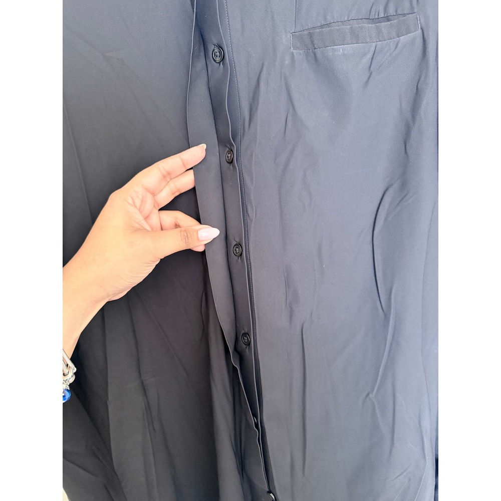 Athleta Black Button Down Collared Long Sleeve Sh… - image 4